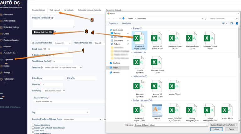 uploading products to AutoDS