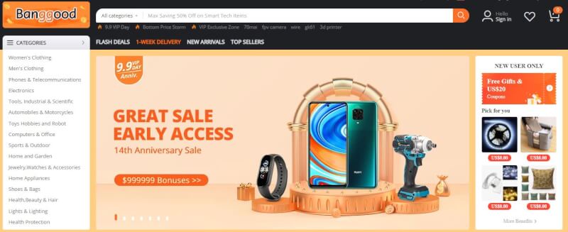 advantages of banggood as a retailer and wholesale supplier