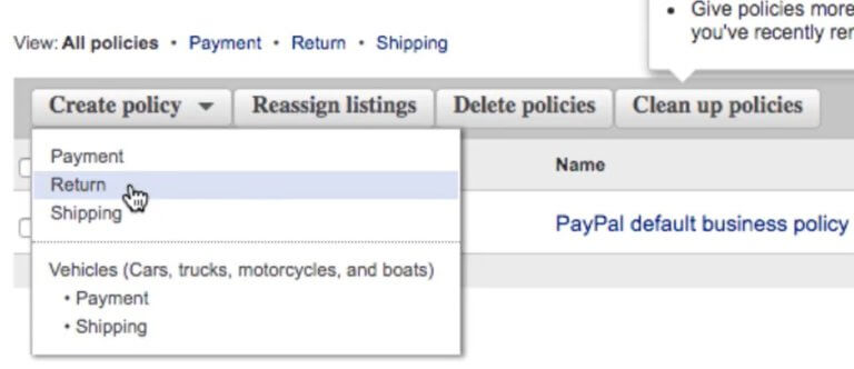 ebay australia return policy