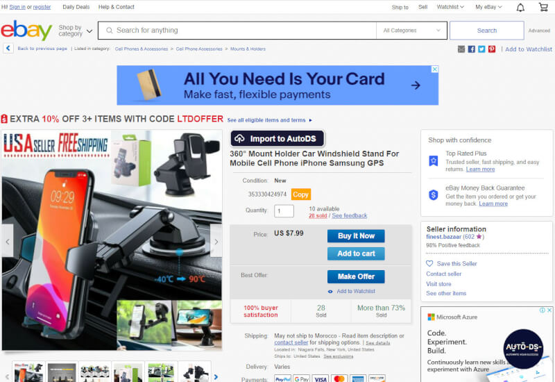 eBay Best Selling Cell Phone Mount