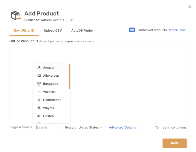 Product Importing automation