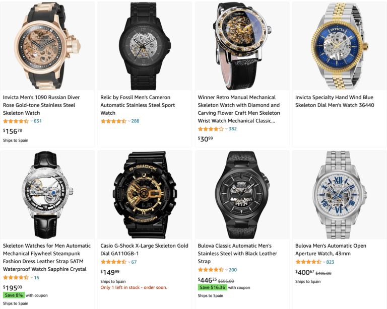 dropshipping skeleton watches