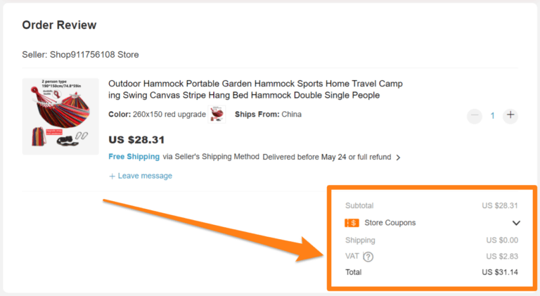 aliexpress sales tax