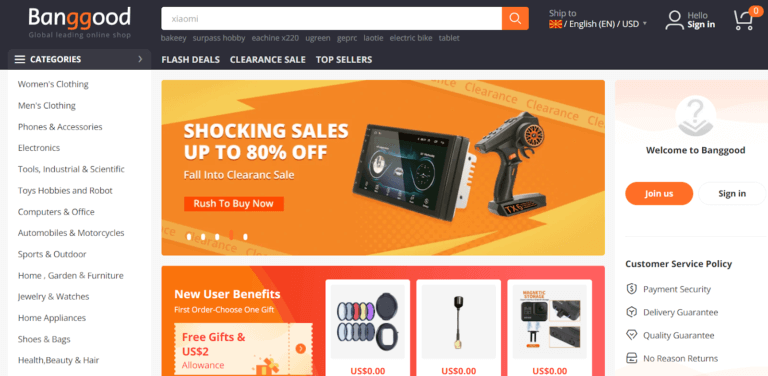 banggood wix dropshipping suppliers