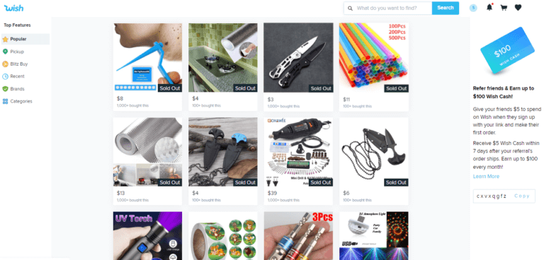 wish free dropshipping suppliers
