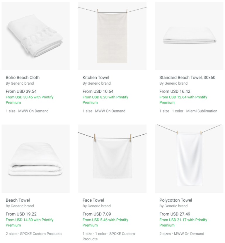 Dropshipping POD Beach Towels