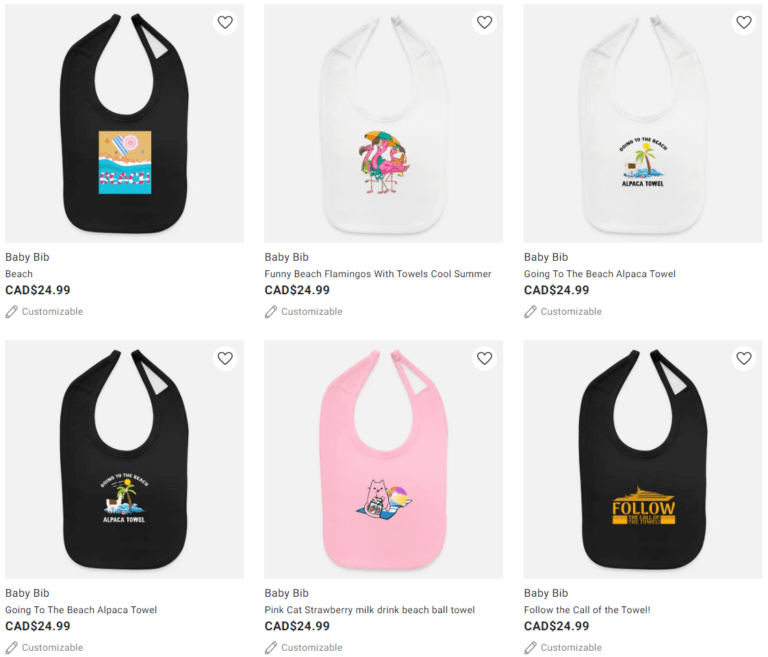 Dropshipping POD Bibs