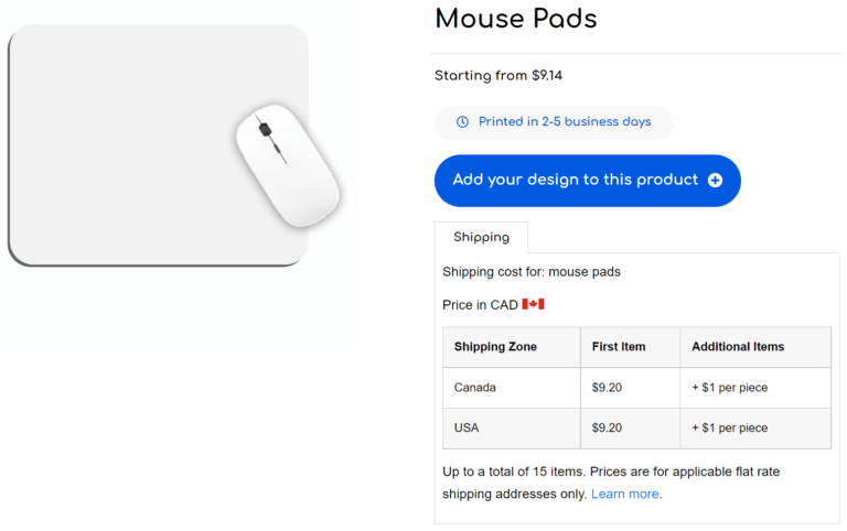 Mouse Pad POD Dropshipping