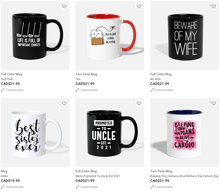 Dropshipping POD Mugs