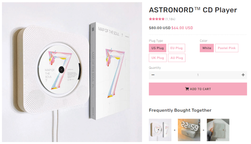 Wall Mounted CD Player Seller's Website