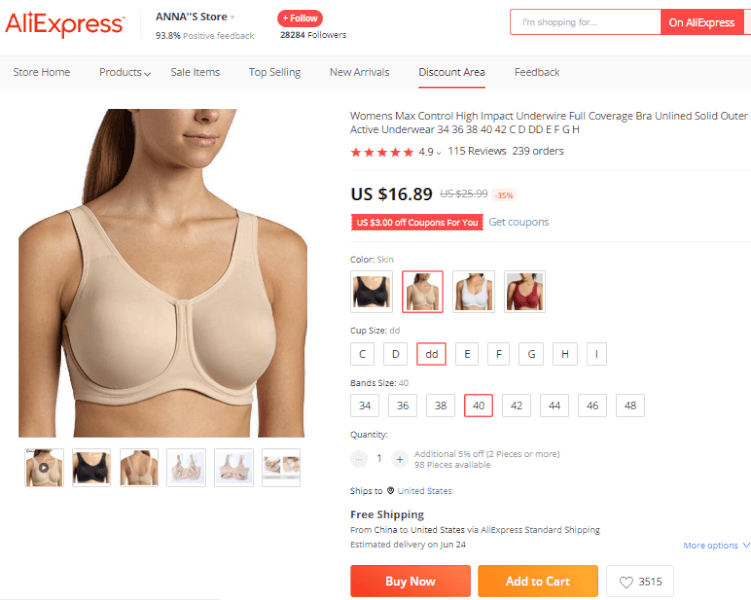 Full Coverage Bra For Women on AliExpress
