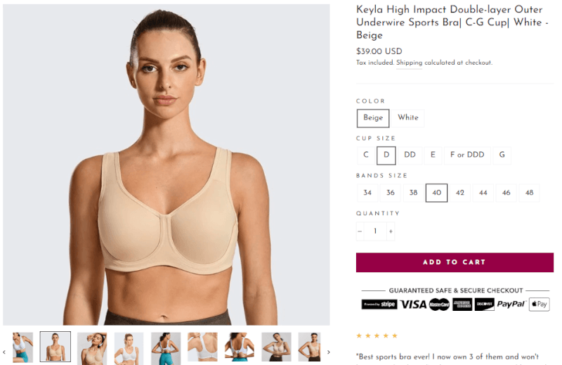 Full Coverage Bra For Women Seller's Website