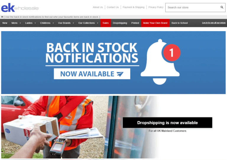ekwholesale supplier for dropshipping in uk