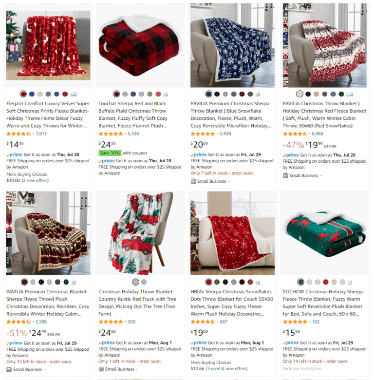 throw blankets dropshipping christmas products