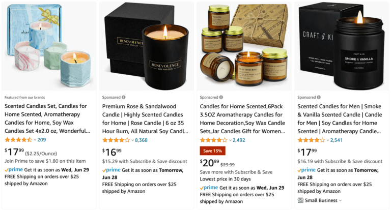 Amazon dropshipping supplier for candles