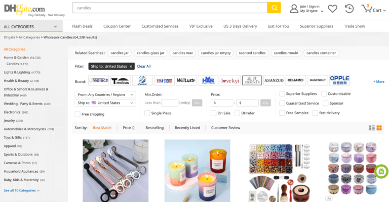 DHGate Chinese dropshipping supplier