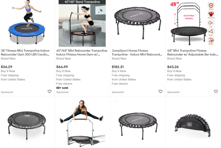 Fitness trampoline dropshipping 2023