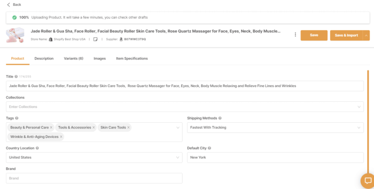 Edit product listing with AutoDS