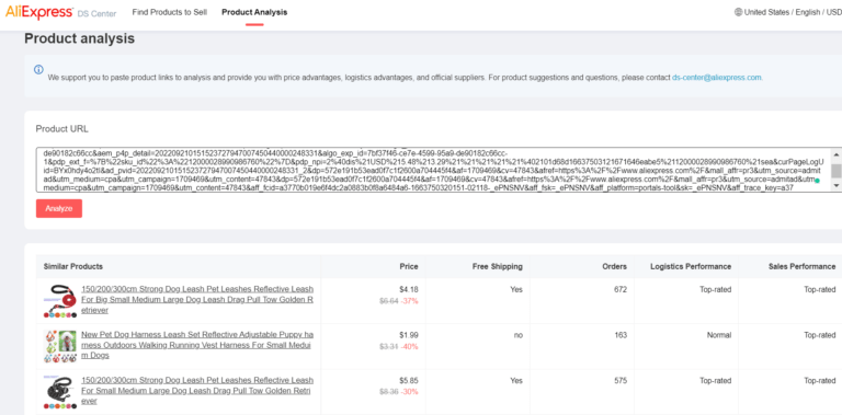 aliexpress dropshipping center product analysis