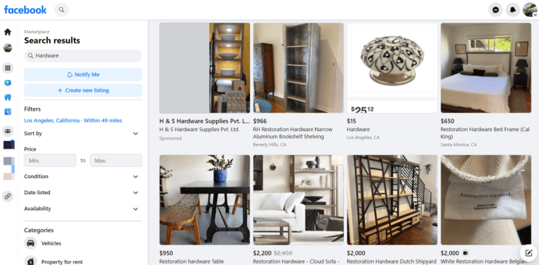 Facebook Marketplace dropshipping