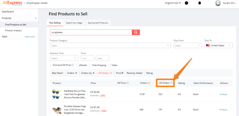 AliExpress Find Products