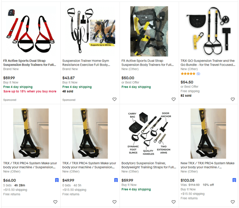 fitness straps ebay best sellers