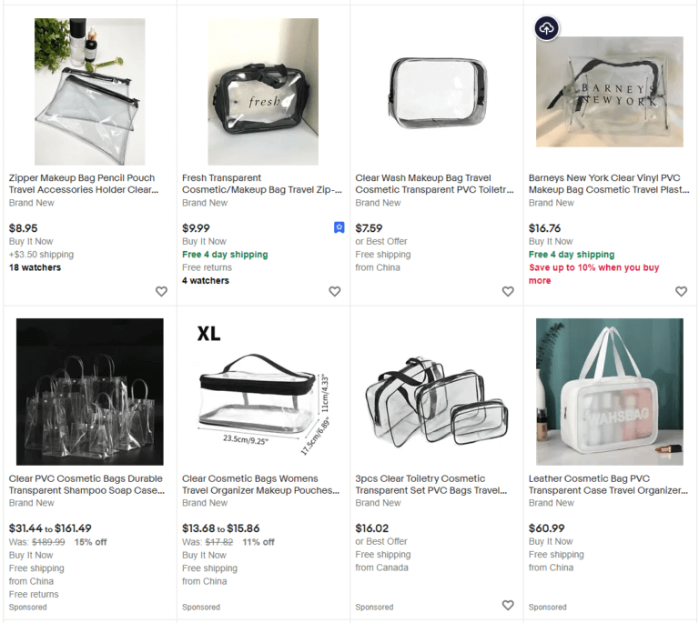 makeup bag ebay best sellers