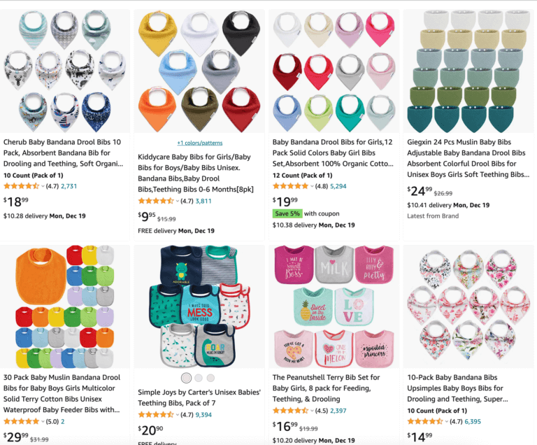 Colorful Baby Bibs best selling dropshipping baby products