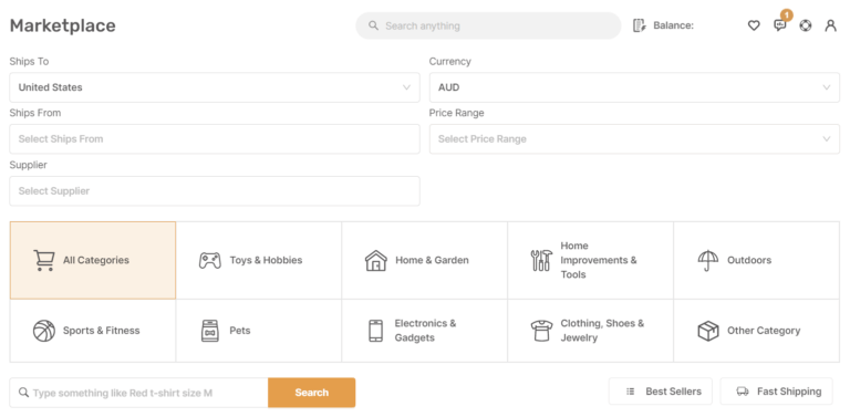 AutoDS Product Research Marketplace