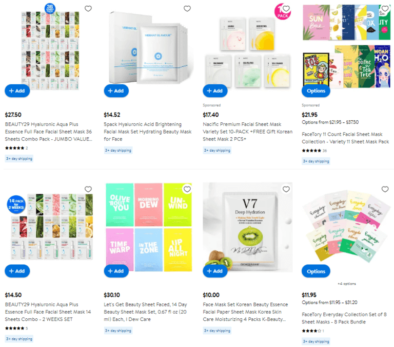 Hydrating Face Mask Set