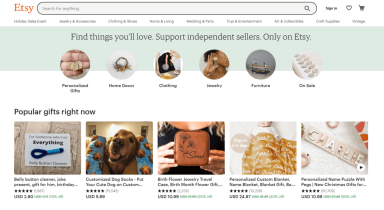 Etsy US dropshipping supplier