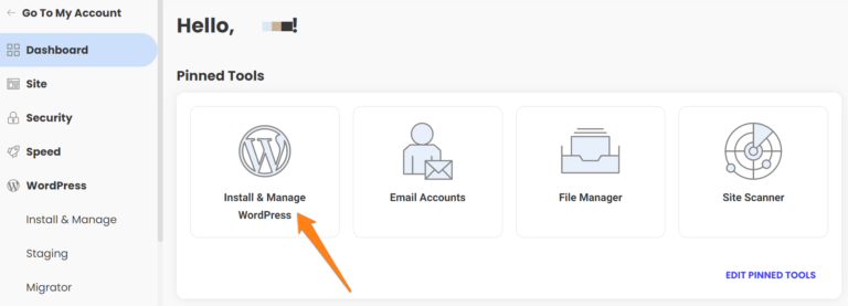 Install WordPress + WooCommerce from Siteground