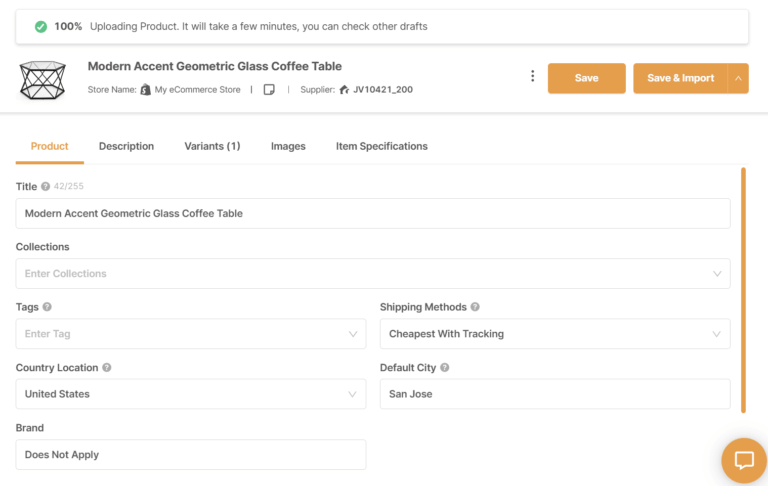 Costway Dropshipping Product Optimization