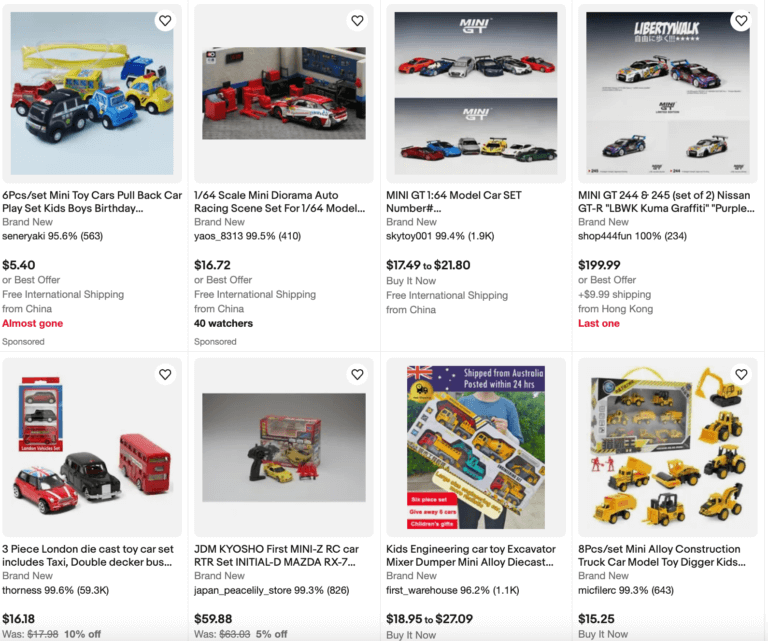 Mini Toy Car Set dropship toys