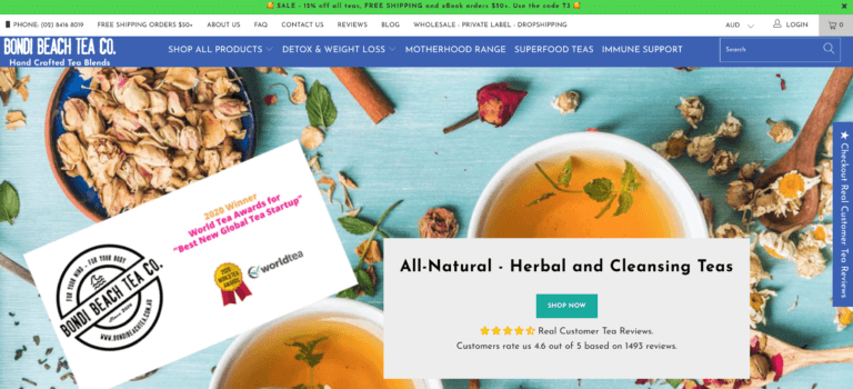 bondi beach tea australian dropshipping suppliers
