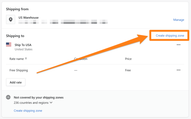How To Set Up Shipping On Shopify For Dropshipping Create Shipping Zones