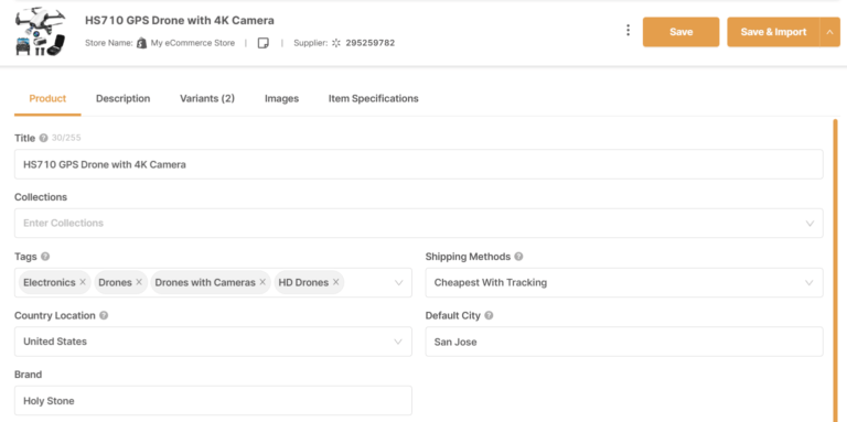 AutoDS Drafts Product Optimization