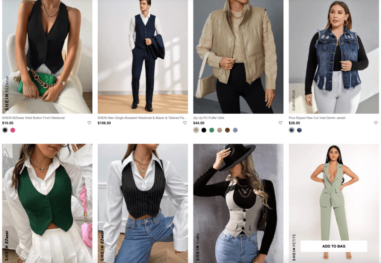 Single Breasted Waistcoat top 10 products Shein dropshipping
