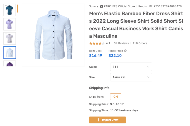 Top Dropshipping Products Men's Shirt