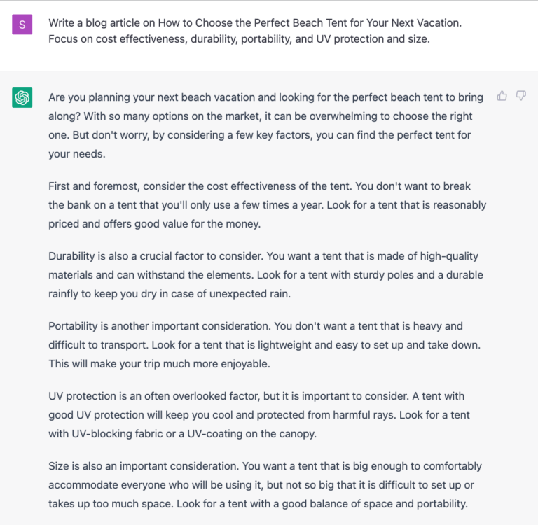 Create Blog Pages ChatGPT dropshipping