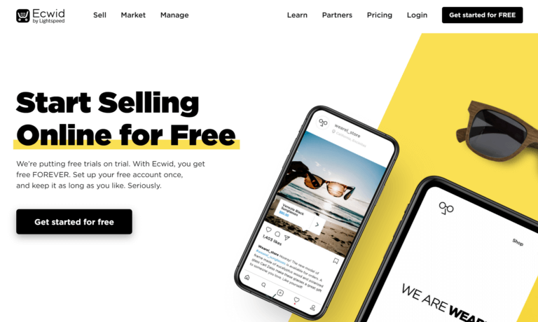 Dropshipping Website Builder Ecwid
