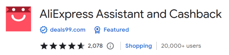 AliExpress Assistant And Cashback Chrome Extension