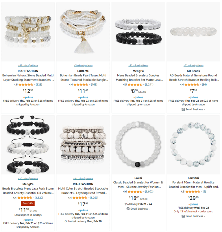 Dropshipping Jewelry White Beaded Bracelet