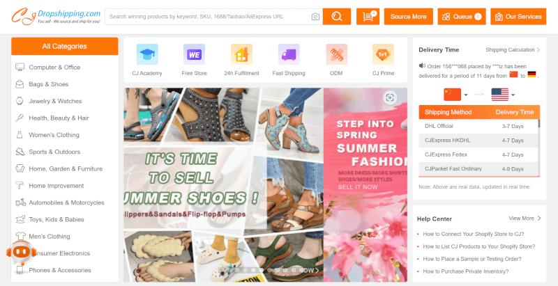 Shopify Dropshipping Wholesale Supplier CJDropshipping