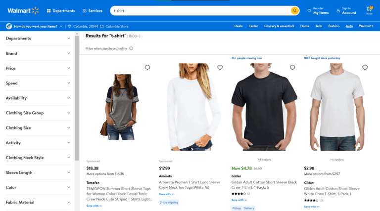 Dropshipping T-Shirt Supplier Walmart
