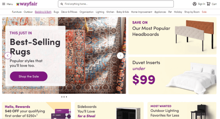 Wayfair dropshipping furniture supplier