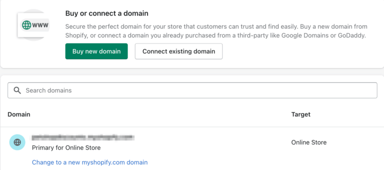 dropship how to connect a domain in Shopify