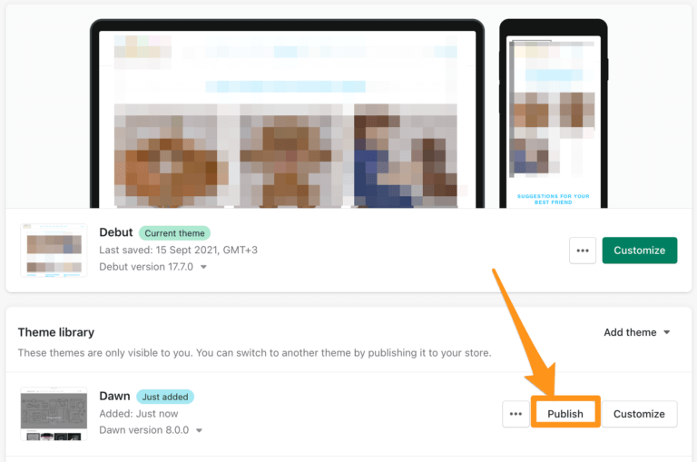 dropshipping on shopify store themes publishing
