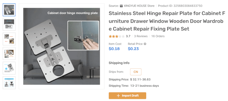 Dropshipping Door Hinge Repair Kit
