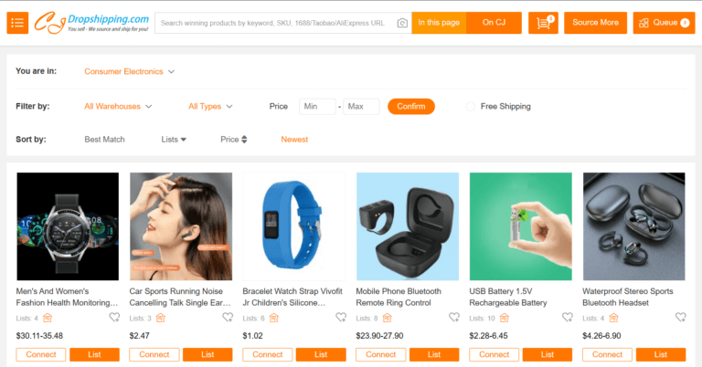 Dropshipping Electronics Supplier CJDropshipping